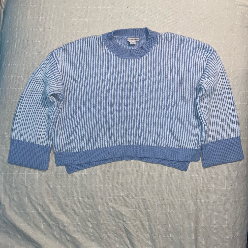 Sincerely Jules Blue Striped Sweater